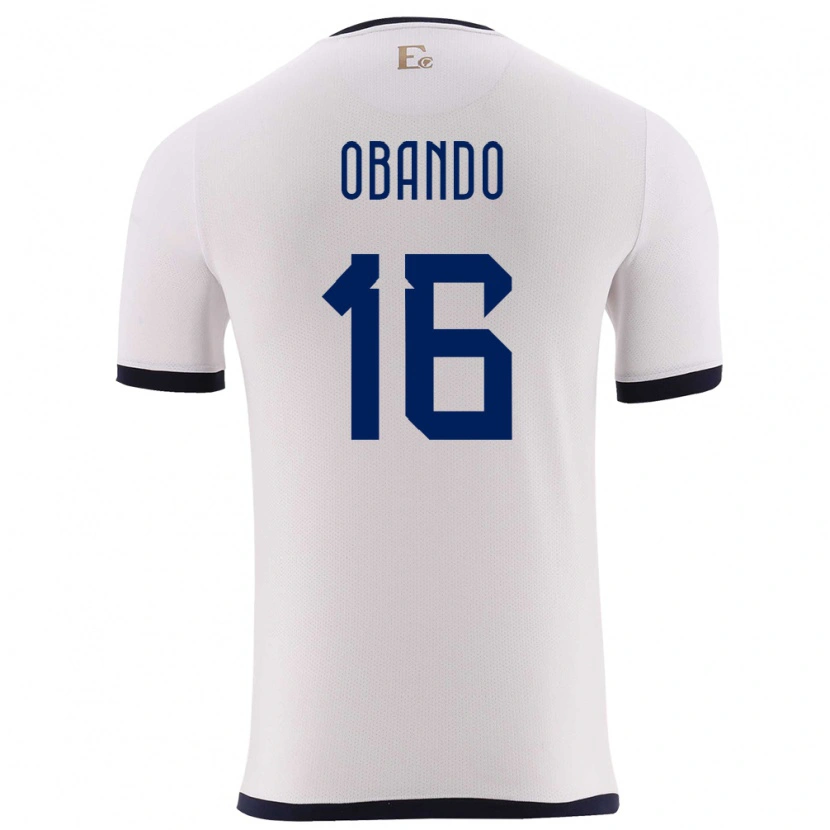 Danxen Kid Ecuador Allen Obando #16 White Away Jersey 24-26 T-Shirt