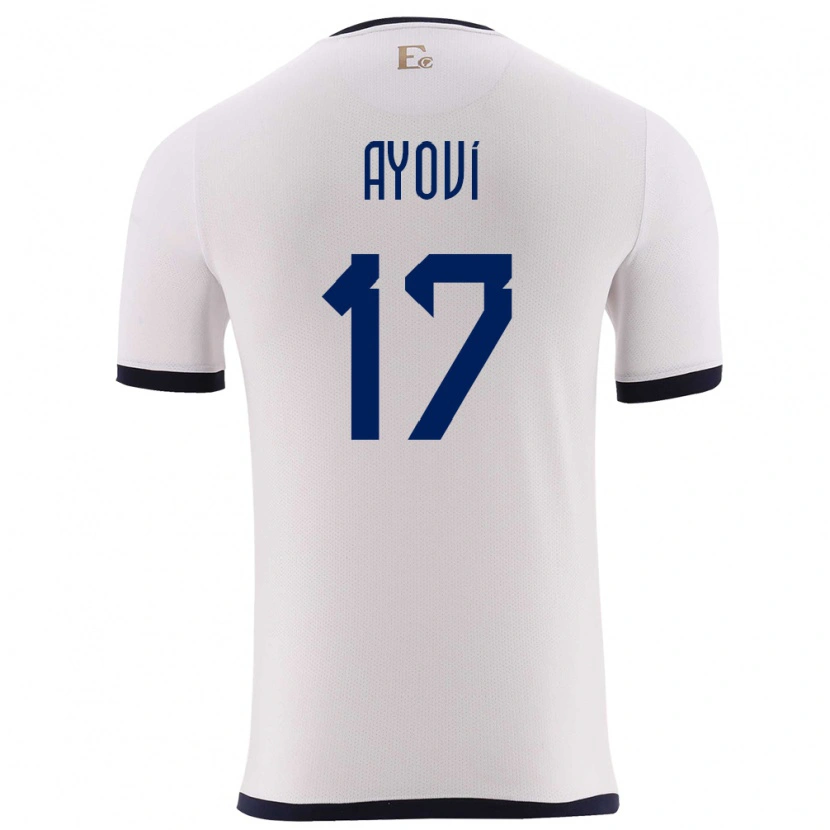 Danxen Kid Ecuador Junior Ayoví #17 White Away Jersey 24-26 T-Shirt