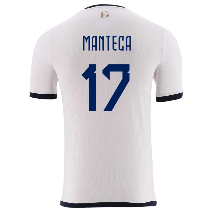 Danxen Kid Ecuador Demcy Manteca #17 White Away Jersey 24-26 T-Shirt