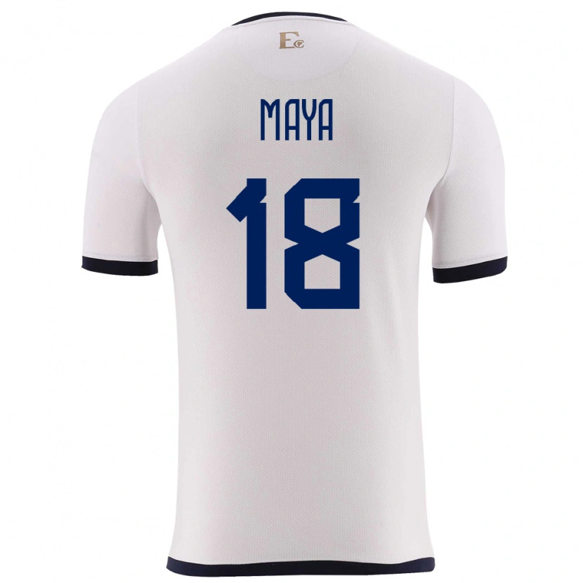 Danxen Kid Ecuador Jhoel Maya #18 White Away Jersey 24-26 T-Shirt