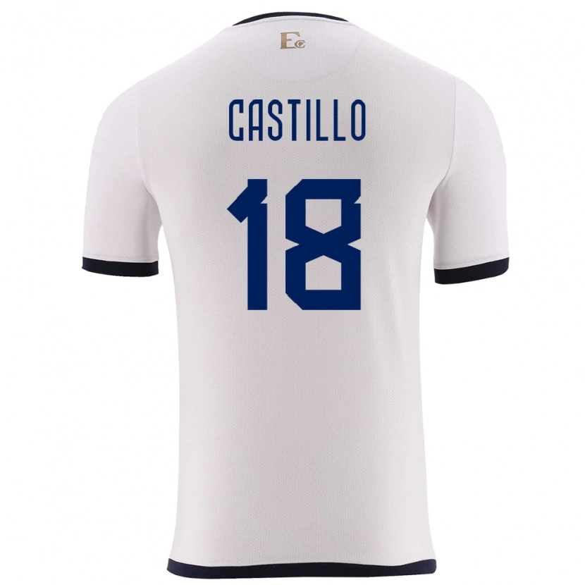 Danxen Kid Ecuador Ederson Castillo #18 White Away Jersey 24-26 T-Shirt