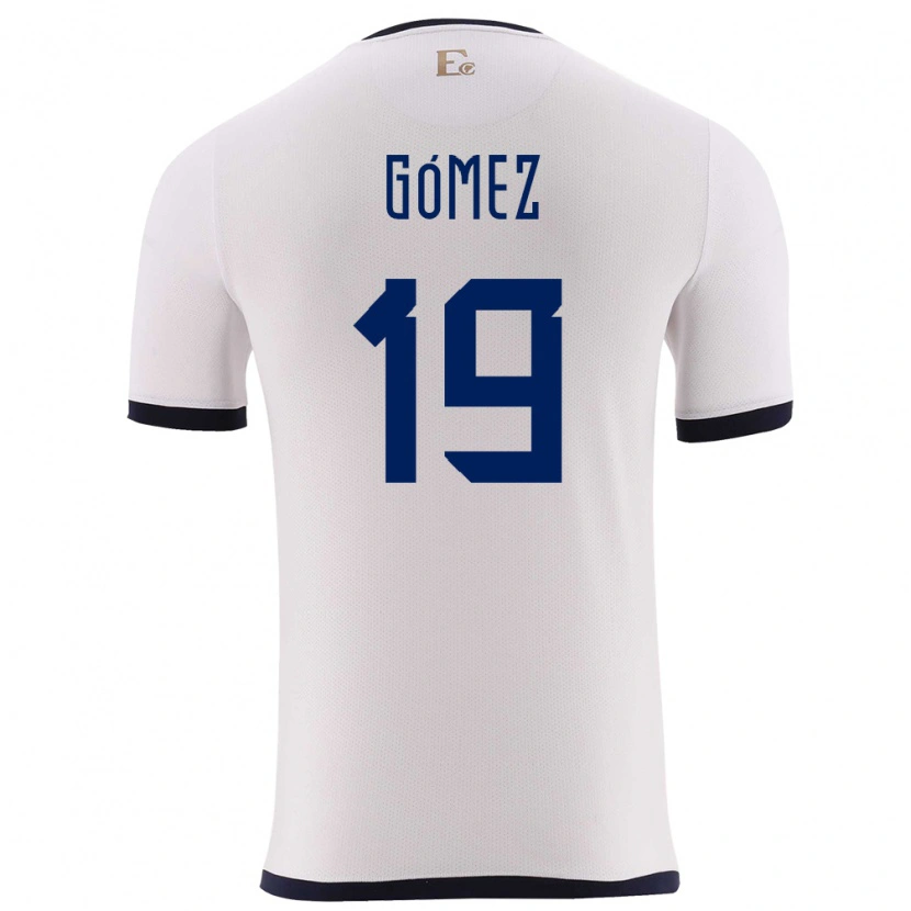 Danxen Kid Ecuador Aníbal Gómez #19 White Away Jersey 24-26 T-Shirt