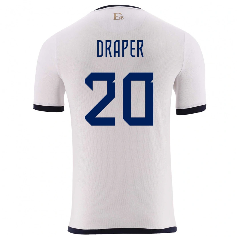 Danxen Kid Ecuador Andrew Draper #20 White Away Jersey 24-26 T-Shirt