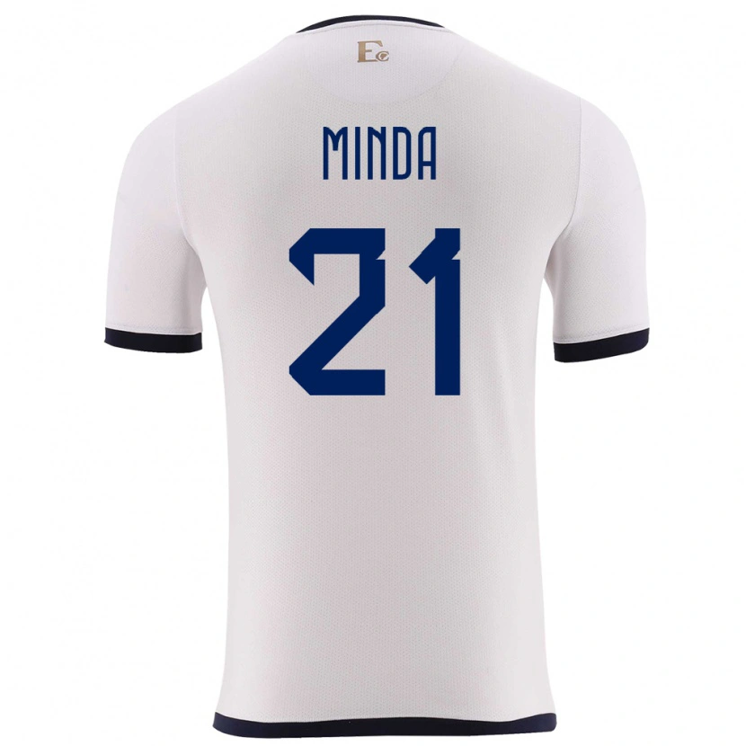 Danxen Kid Ecuador Jhosué Minda #21 White Away Jersey 24-26 T-Shirt