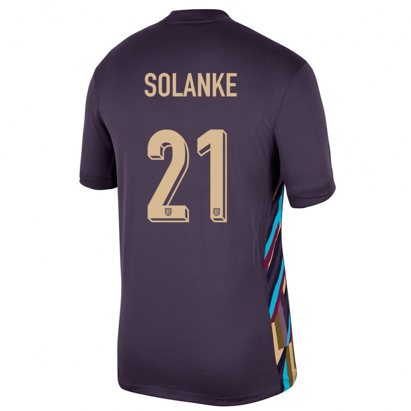 Danxen Kid England Dominic Solanke #21 Dark Raisin Away Jersey 24-26 T-Shirt