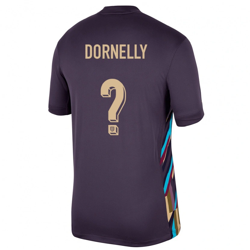 Danxen Kid England James Dornelly #0 Dark Raisin Away Jersey 24-26 T-Shirt