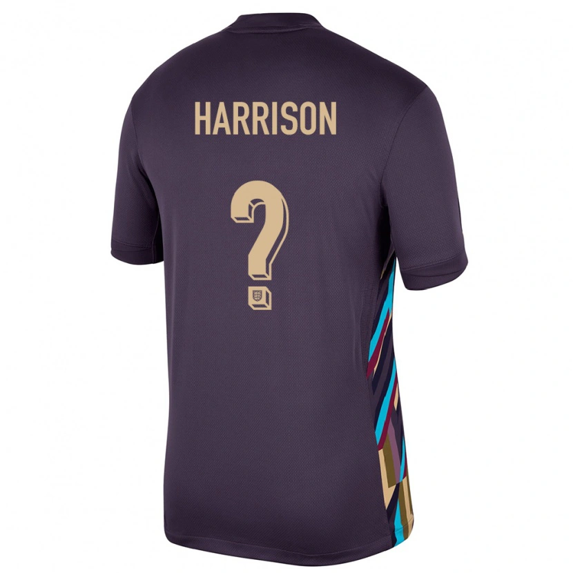 Danxen Kid England Ollie Harrison #0 Dark Raisin Away Jersey 24-26 T-Shirt