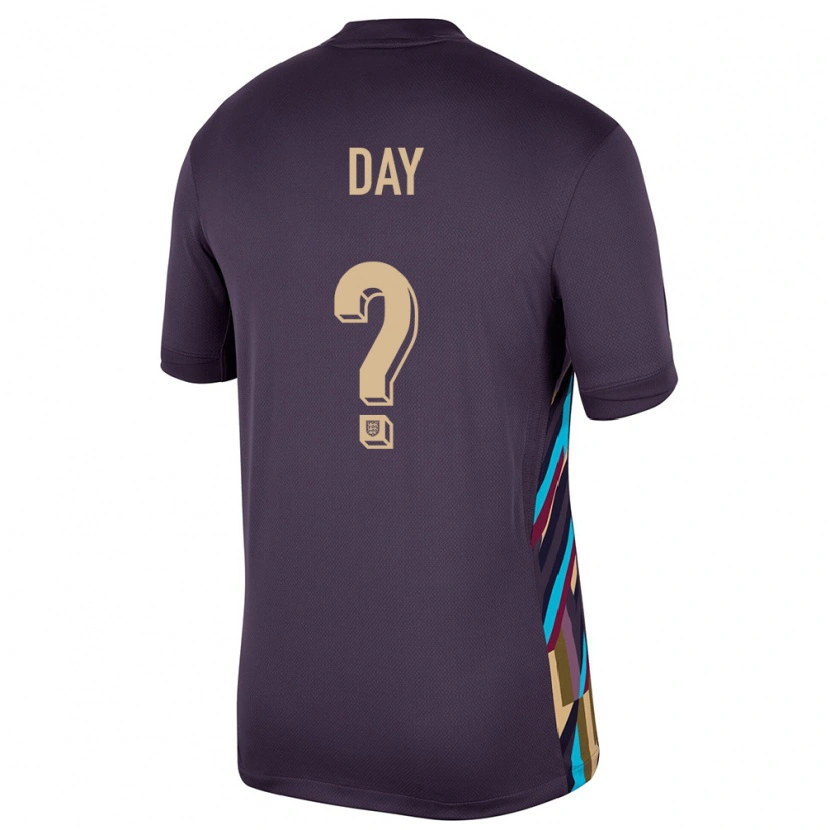 Danxen Kid England Frankie Day #0 Dark Raisin Away Jersey 24-26 T-Shirt