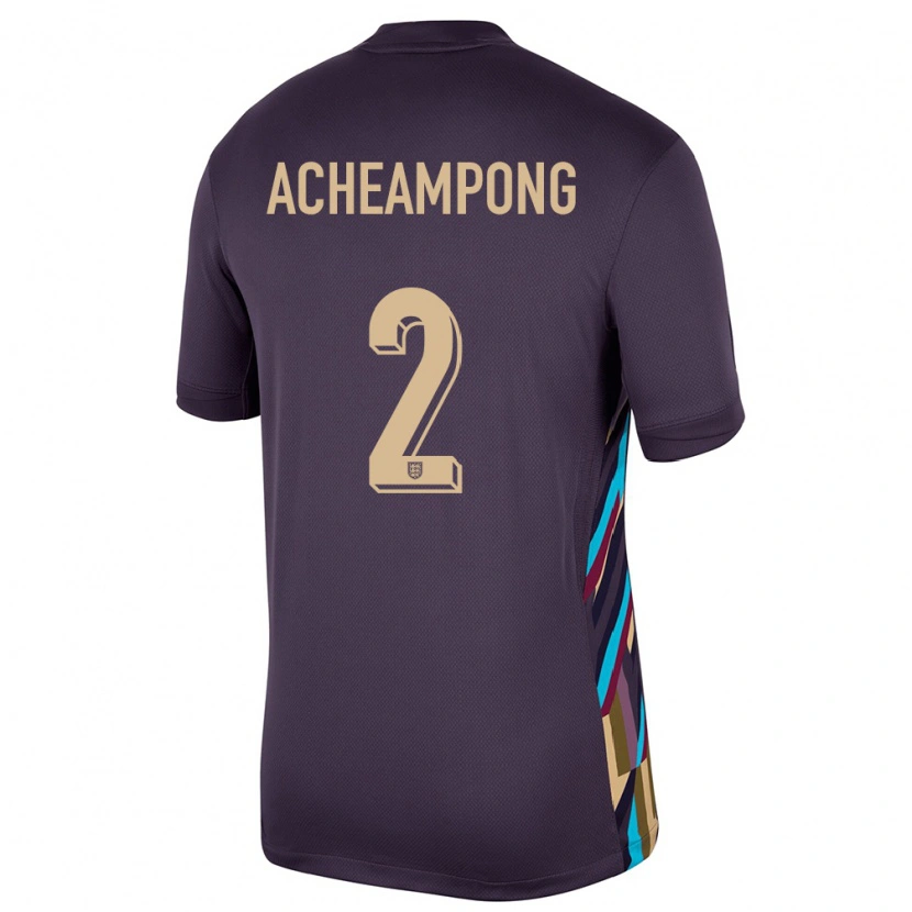 Danxen Kid England Josh Acheampong #2 Dark Raisin Away Jersey 24-26 T-Shirt