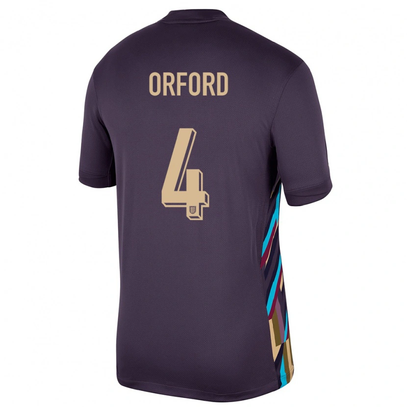 Danxen Kid England Lewis Orford #4 Dark Raisin Away Jersey 24-26 T-Shirt