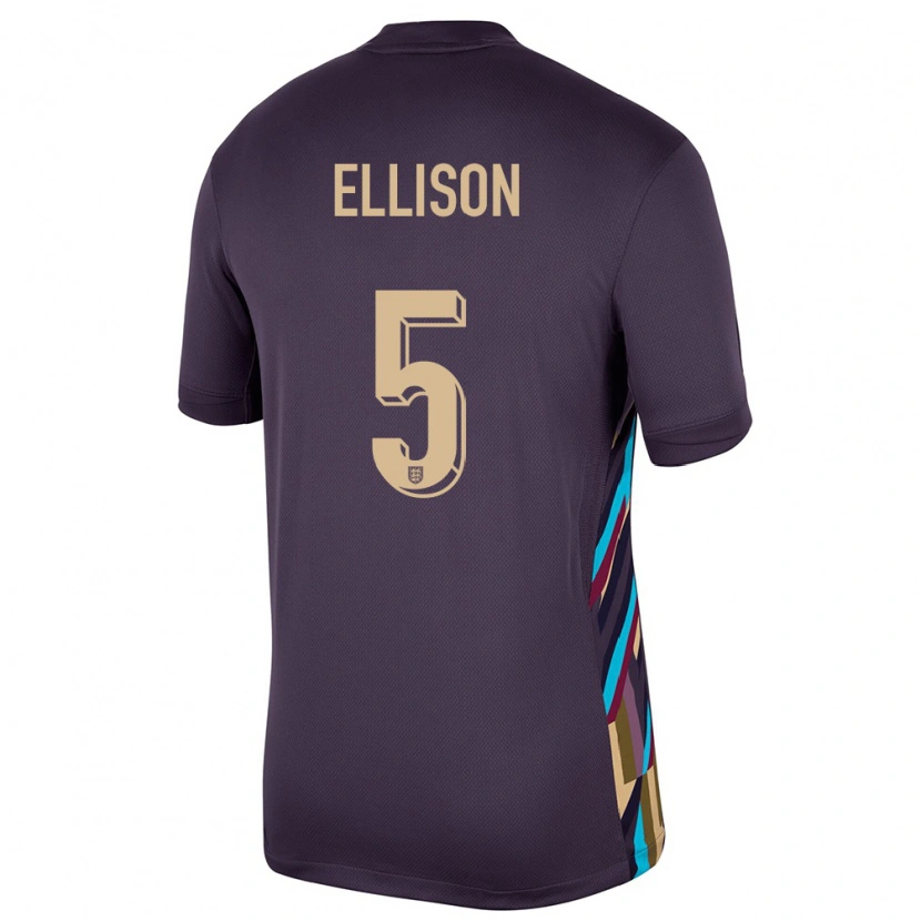 Danxen Kid England Dan Ellison #5 Dark Raisin Away Jersey 24-26 T-Shirt