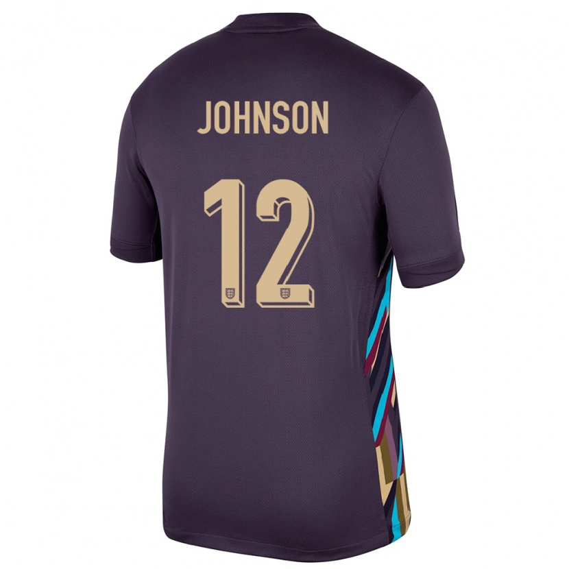 Danxen Kid England Joe Johnson #12 Dark Raisin Away Jersey 24-26 T-Shirt