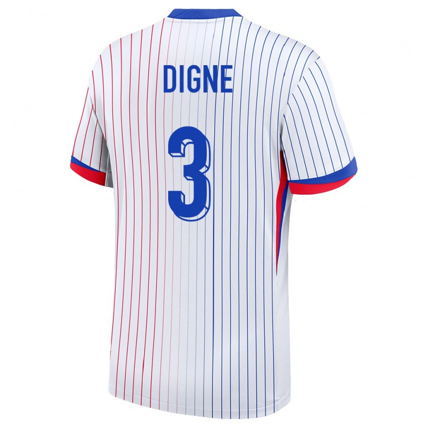 Danxen Kid France Lucas Digne #3 White Away Jersey 24-26 T-Shirt