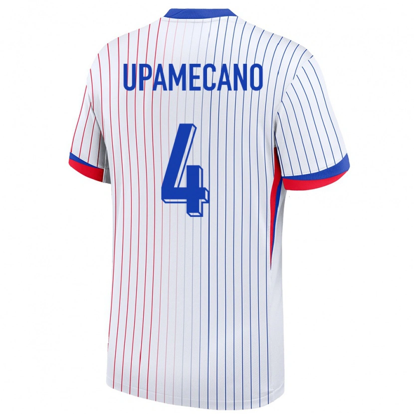 Danxen Kid France Dayot Upamecano #4 White Away Jersey 24-26 T-Shirt