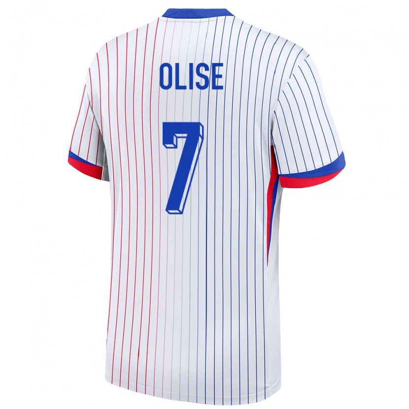 Danxen Kid France Michael Olise #7 White Away Jersey 24-26 T-Shirt