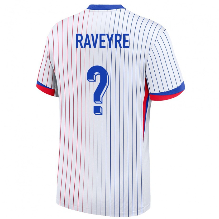 Danxen Kid France Noah Raveyre #0 White Away Jersey 24-26 T-Shirt