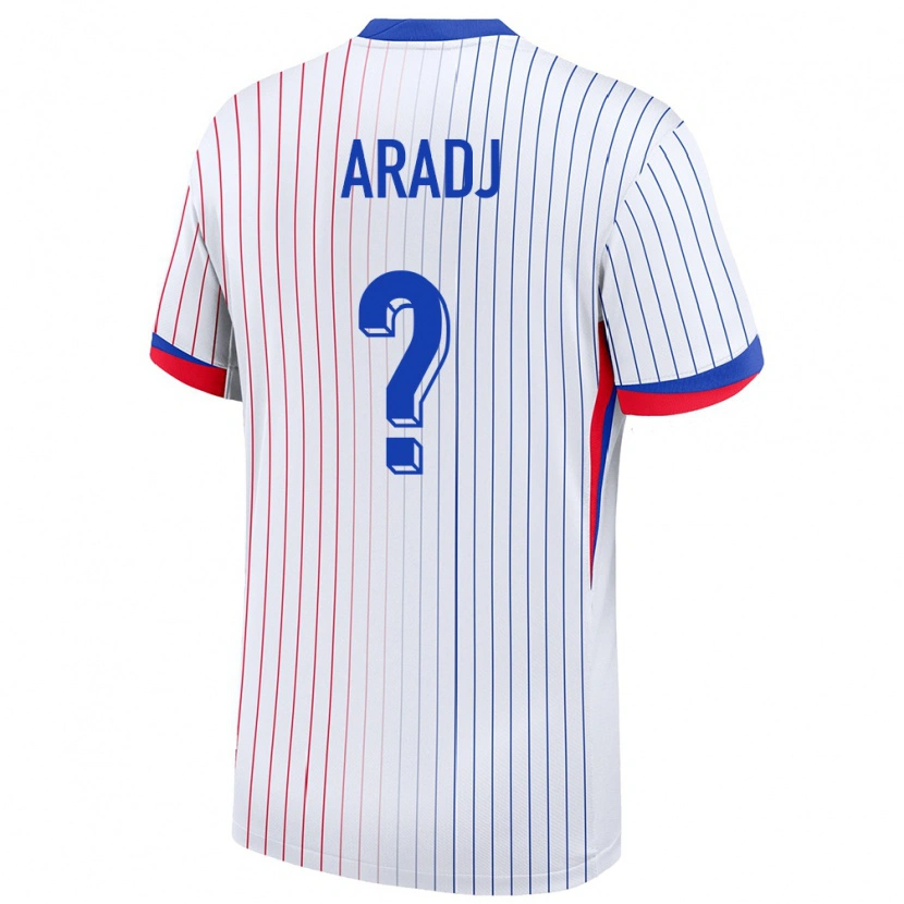 Danxen Kid France Ylies Aradj #0 White Away Jersey 24-26 T-Shirt