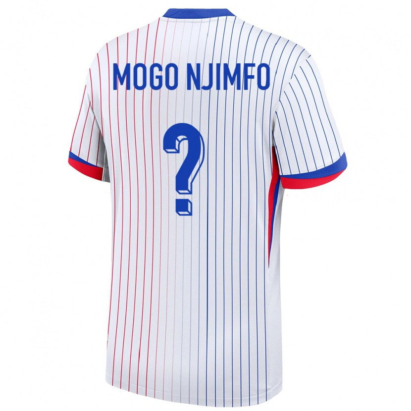 Danxen Kid France Arthur Mogo Njimfo #0 White Away Jersey 24-26 T-Shirt