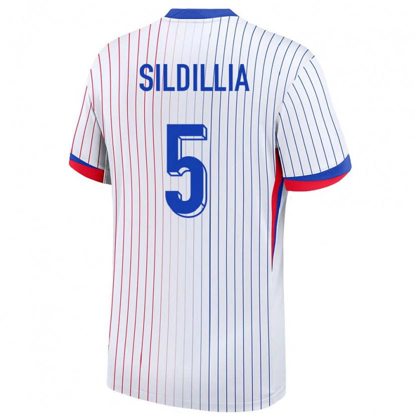 Danxen Kid France Kiliann Sildillia #5 White Away Jersey 24-26 T-Shirt