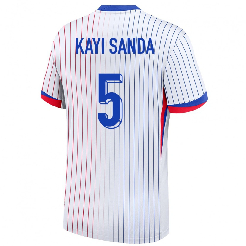 Danxen Kid France Joachim Kayi Sanda #5 White Away Jersey 24-26 T-Shirt