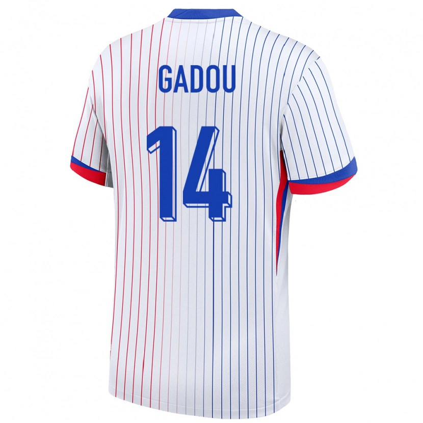 Danxen Kid France Joane Gadou #14 White Away Jersey 24-26 T-Shirt