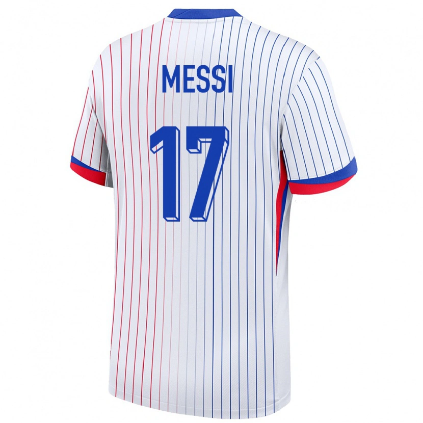 Danxen Kid France Rayane Messi #17 White Away Jersey 24-26 T-Shirt