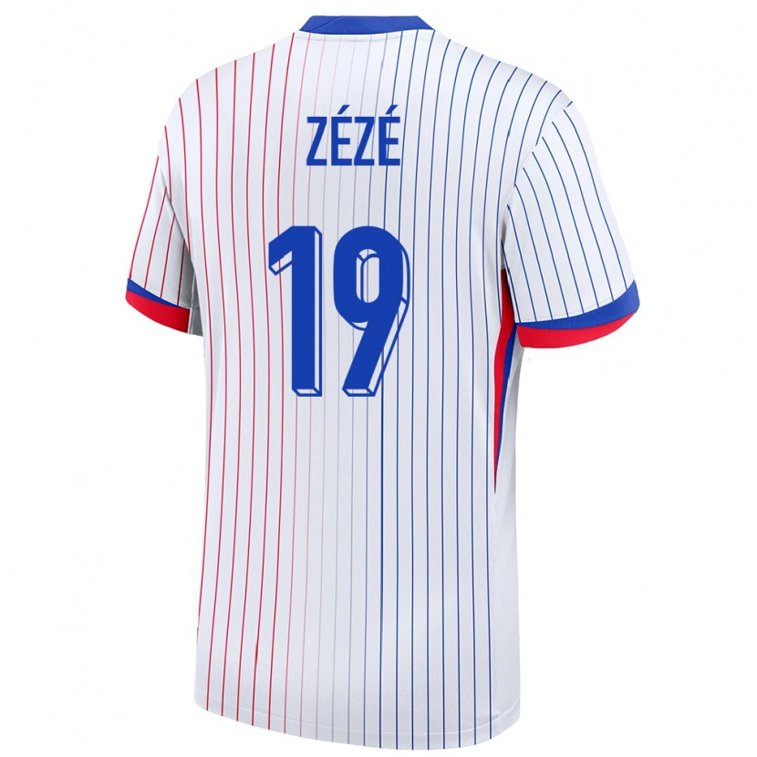 Danxen Kid France Nathan Zézé #19 White Away Jersey 24-26 T-Shirt