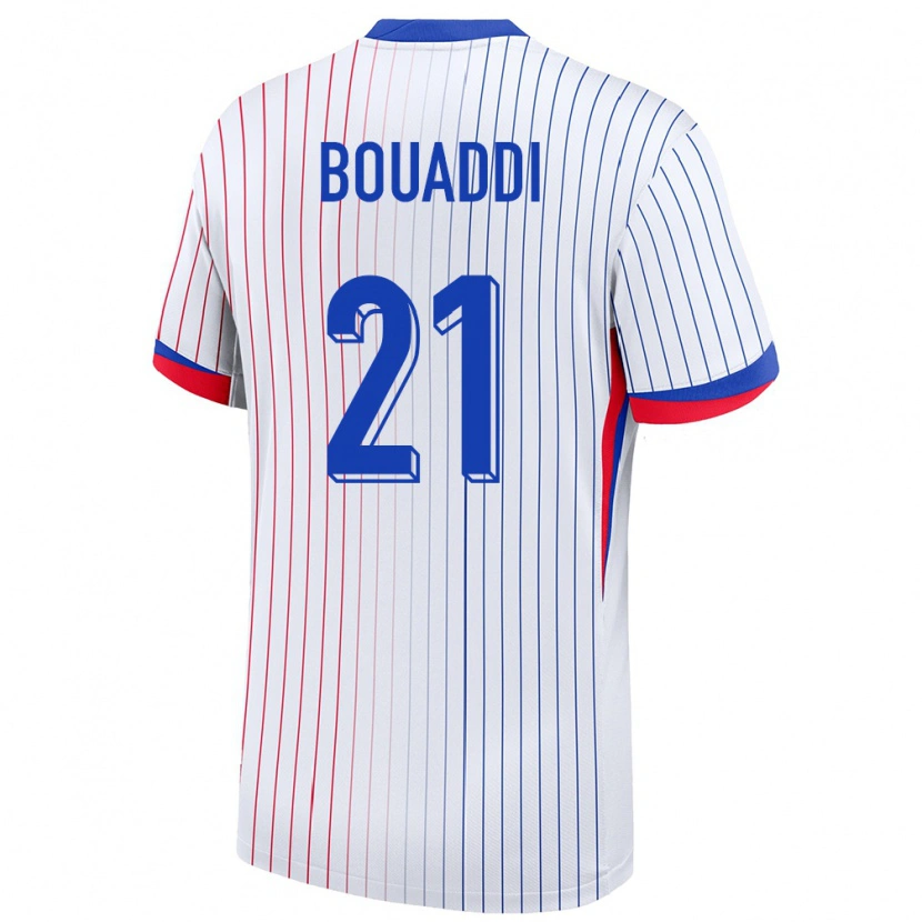 Danxen Kid France Ayyoub Bouaddi #21 White Away Jersey 24-26 T-Shirt