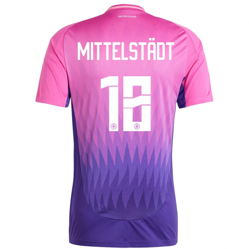 Danxen Kid Germany Maximilian Mittelstädt #18 Pink Purple Away Jersey 24-26 T-Shirt