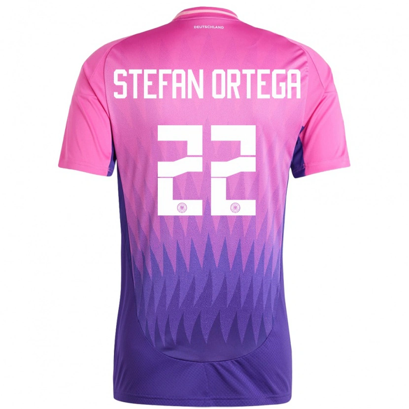 Danxen Kid Germany Stefan Ortega #22 Pink Purple Away Jersey 24-26 T-Shirt