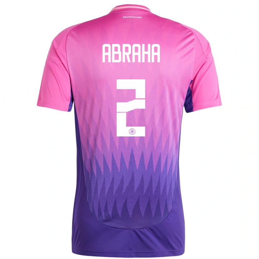 Danxen Kid Germany Natnael Abraha #2 Pink Purple Away Jersey 24-26 T-Shirt