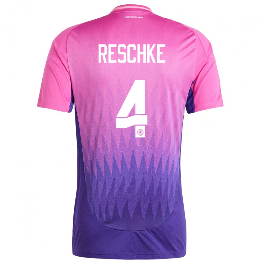 Danxen Kid Germany Gianluca Reschke #4 Pink Purple Away Jersey 24-26 T-Shirt