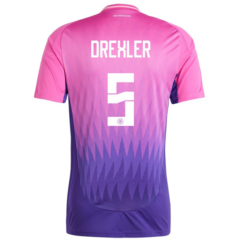 Danxen Kid Germany Tim Drexler #5 Pink Purple Away Jersey 24-26 T-Shirt