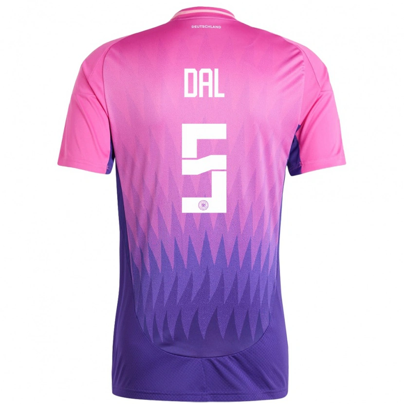 Danxen Kid Germany Maxim Dal #5 Pink Purple Away Jersey 24-26 T-Shirt