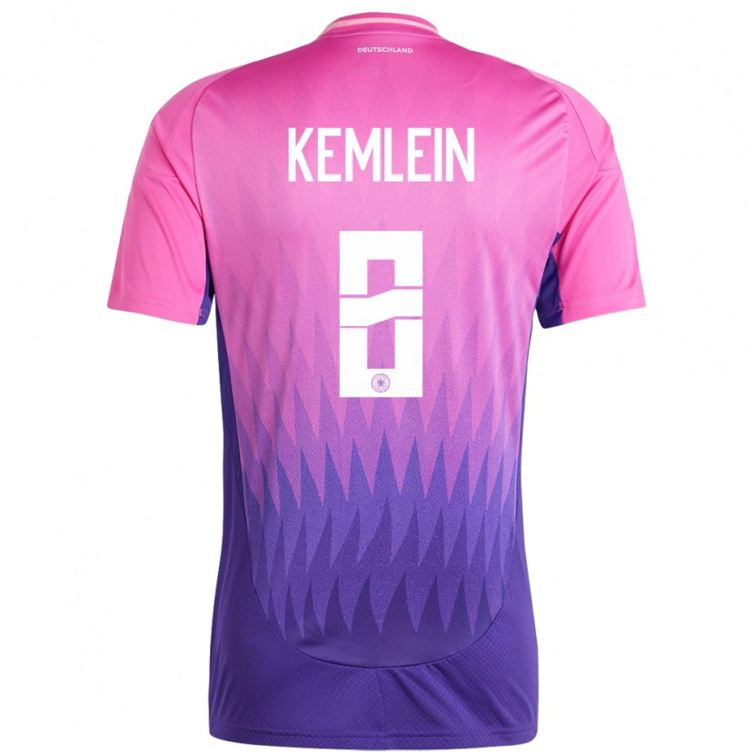 Danxen Kid Germany Aljoscha Kemlein #8 Pink Purple Away Jersey 24-26 T-Shirt