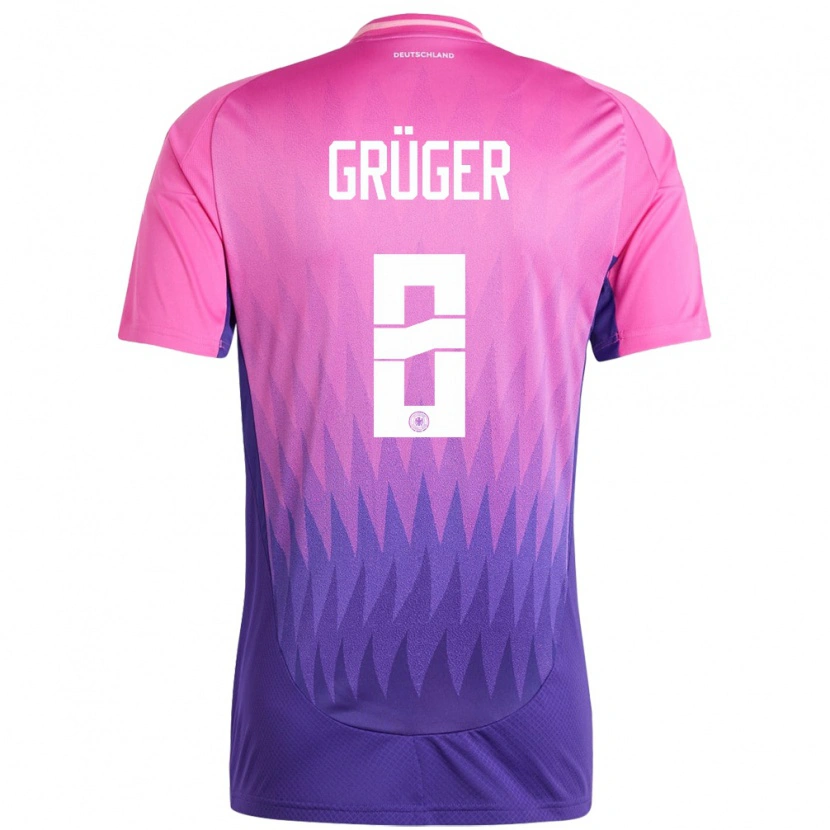 Danxen Kid Germany Max Grüger #8 Pink Purple Away Jersey 24-26 T-Shirt