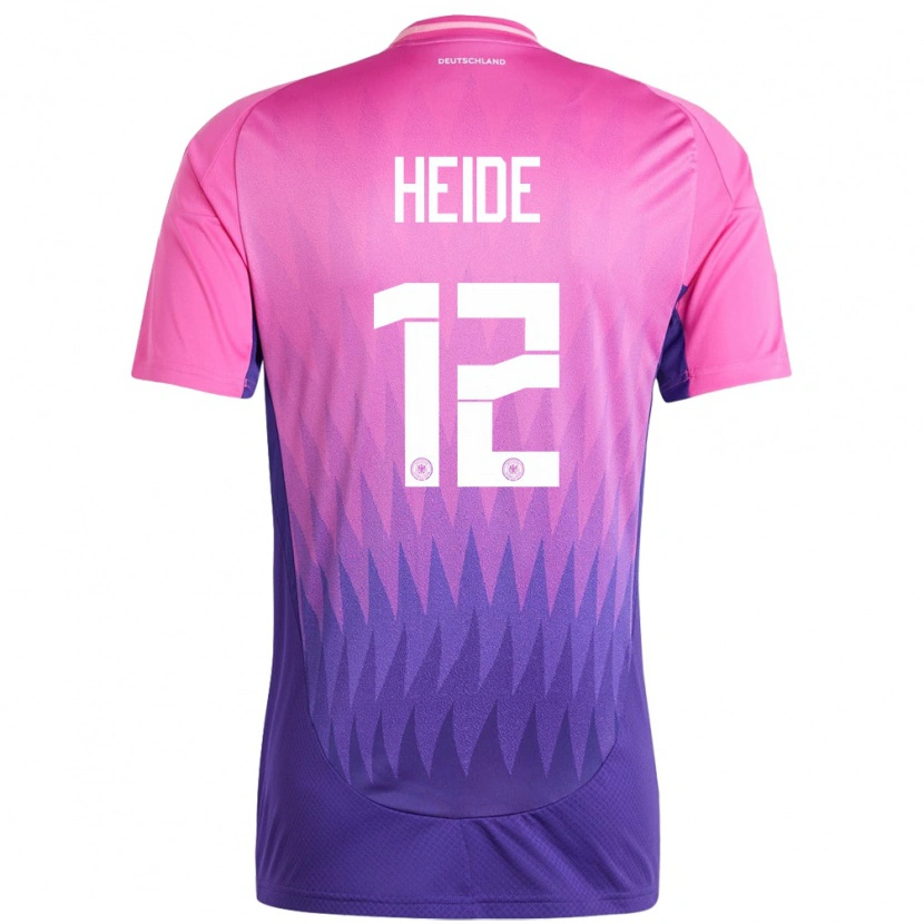 Danxen Kid Germany Konstantin Heide #12 Pink Purple Away Jersey 24-26 T-Shirt