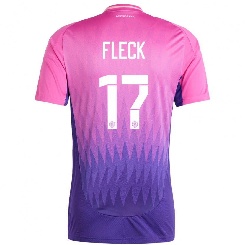 Danxen Kid Germany Fritz Fleck #17 Pink Purple Away Jersey 24-26 T-Shirt