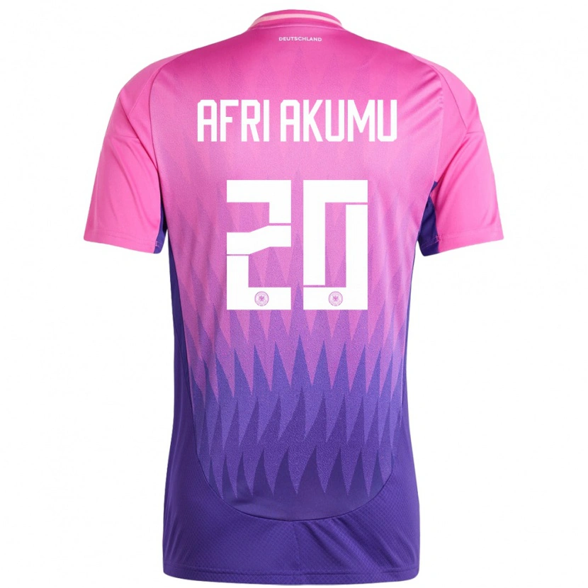 Danxen Kid Germany Maik Afri Akumu #20 Pink Purple Away Jersey 24-26 T-Shirt