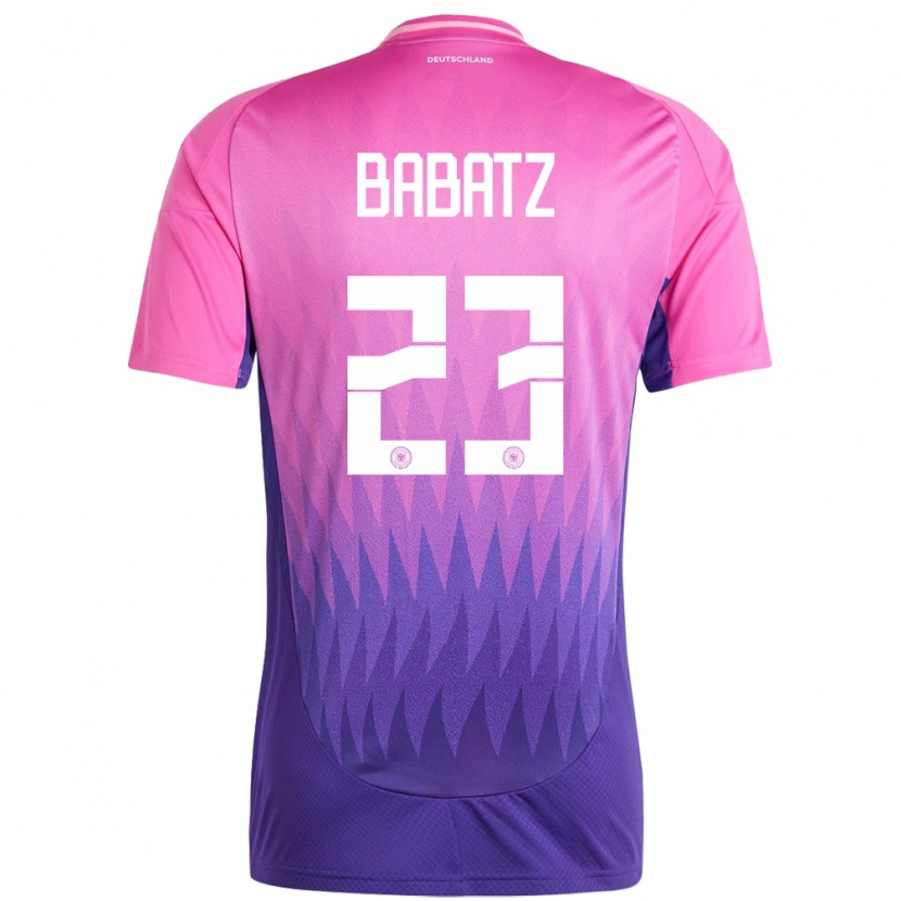 Danxen Kid Germany Louis Babatz #23 Pink Purple Away Jersey 24-26 T-Shirt