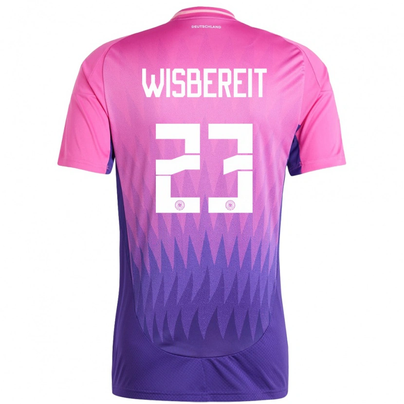 Danxen Kid Germany Tom Wisbereit #23 Pink Purple Away Jersey 24-26 T-Shirt