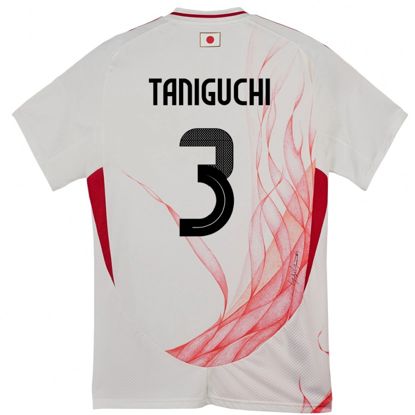 Danxen Kid Japan Shogo Taniguchi #3 White Away Jersey 24-26 T-Shirt