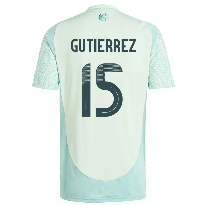 Danxen Kid Mexico Alexis Gutiérrez #15 Linen Green Away Jersey 24-26 T-Shirt