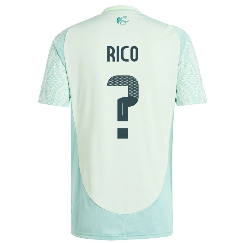 Danxen Kid Mexico Ángel Rico #0 Linen Green Away Jersey 24-26 T-Shirt