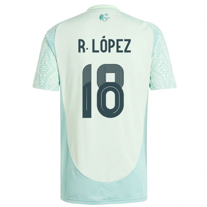 Danxen Kid Mexico Rodrigo López #18 Linen Green Away Jersey 24-26 T-Shirt