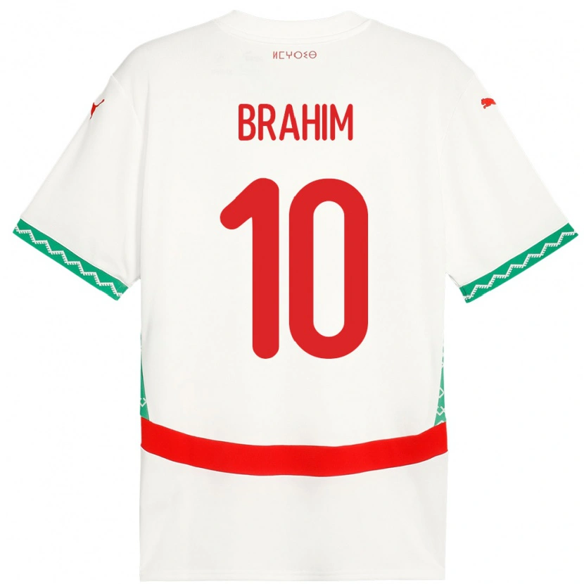 Danxen Kid Morocco Brahim Díaz #10 White Away Jersey 24-26 T-Shirt