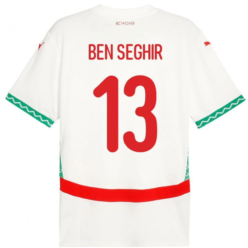 Danxen Kid Morocco Eliesse Ben Seghir #13 White Away Jersey 24-26 T-Shirt