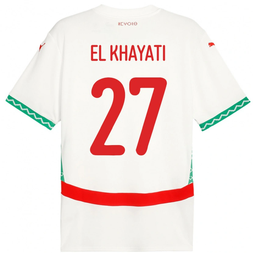 Danxen Kid Morocco Ayoub El Khayati #27 White Away Jersey 24-26 T-Shirt