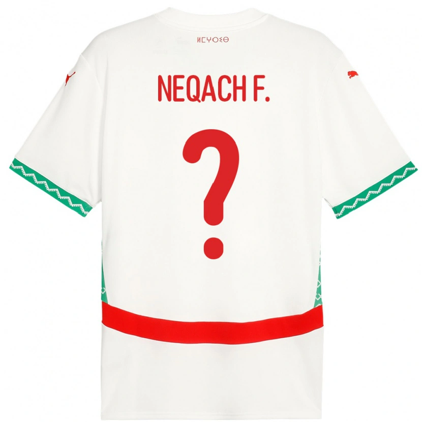 Danxen Kid Morocco Aarón Neqach Fernández #0 White Away Jersey 24-26 T-Shirt