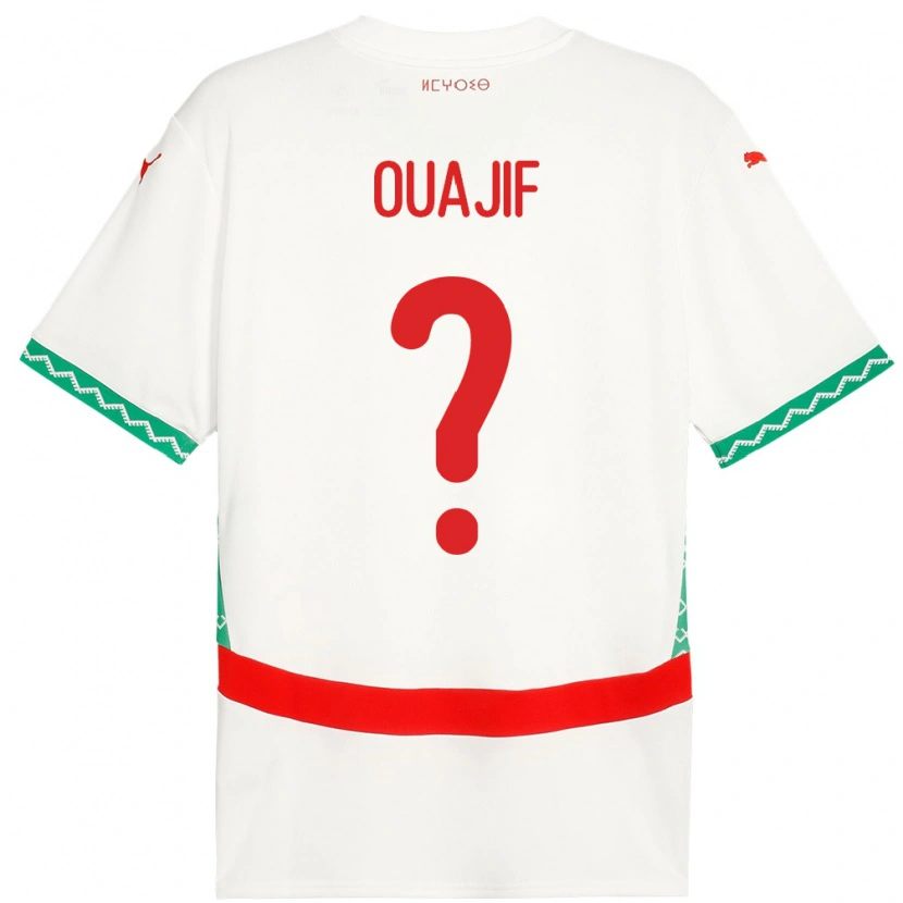 Danxen Kid Morocco Naël Ouajif #0 White Away Jersey 24-26 T-Shirt